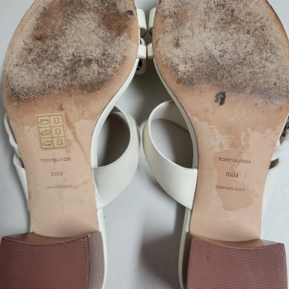 Tory Burch Tiny Miller Toe Ring Block Heels Sanda… - image 8